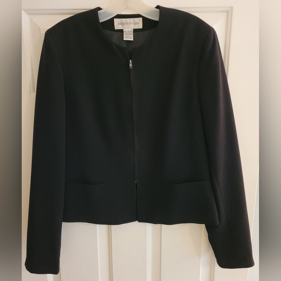Jones New York Jacket  n Black. Size 12 - Picture 2 of 10
